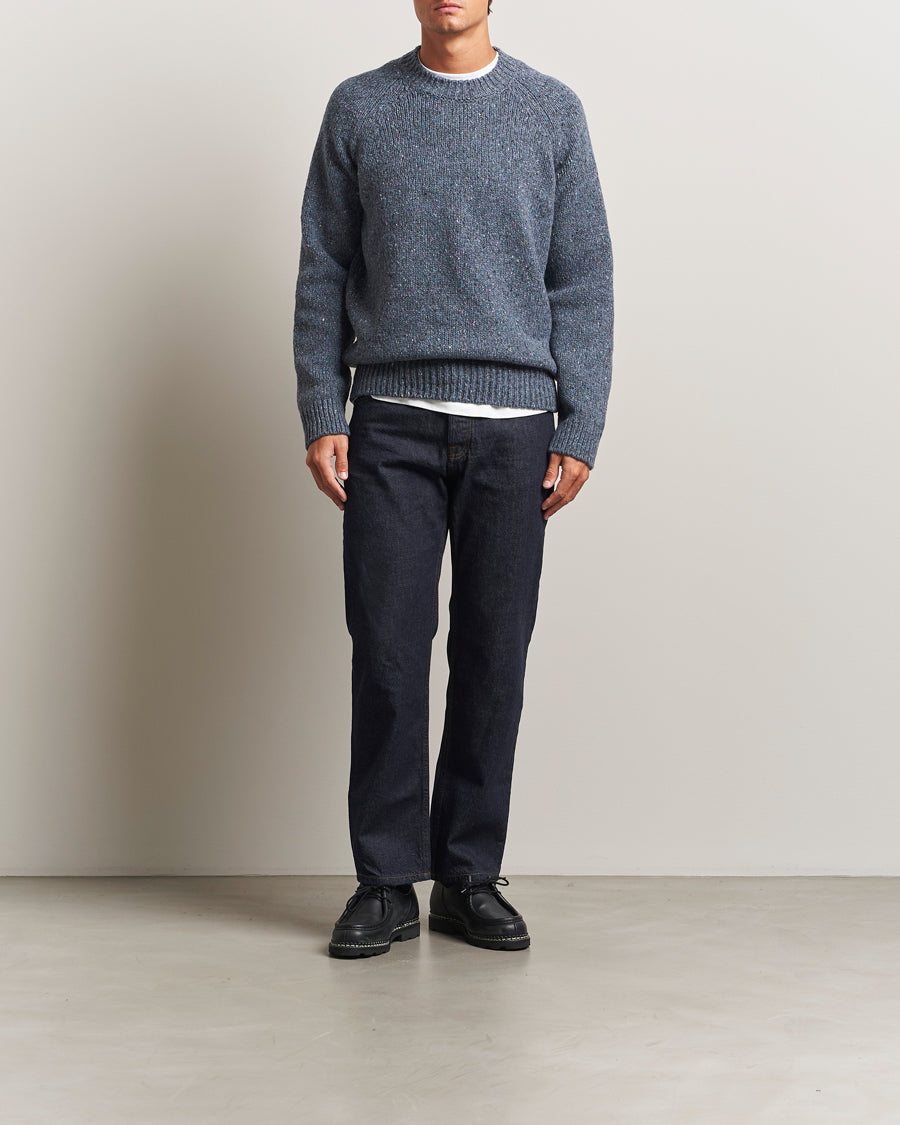 A.P.C. Harris Wool Knitted Sweater Blue Grey