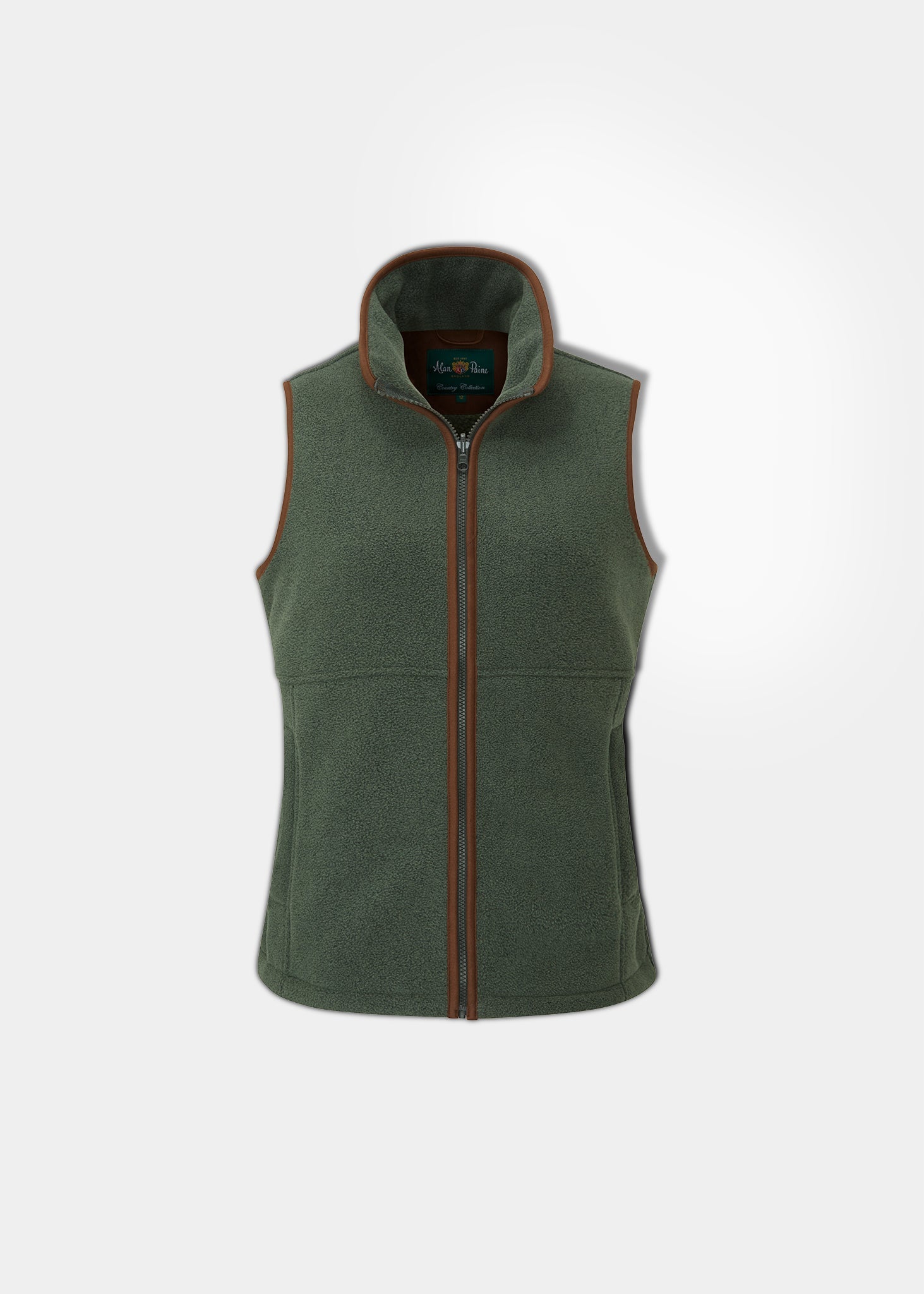 Aylsham Ladies Fleece Gilet In Cedar Green - Regular Fit