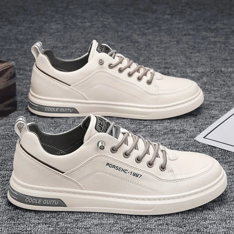 Dewitt Lancer – Classic White Casual Sneakers