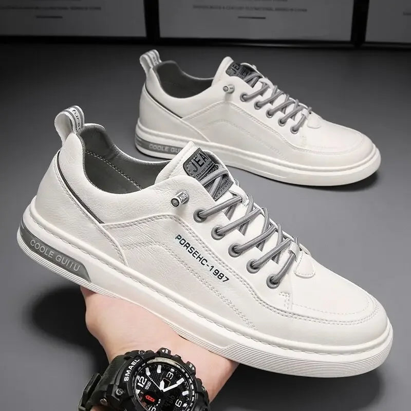 Dewitt Lancer – Classic White Casual Sneakers