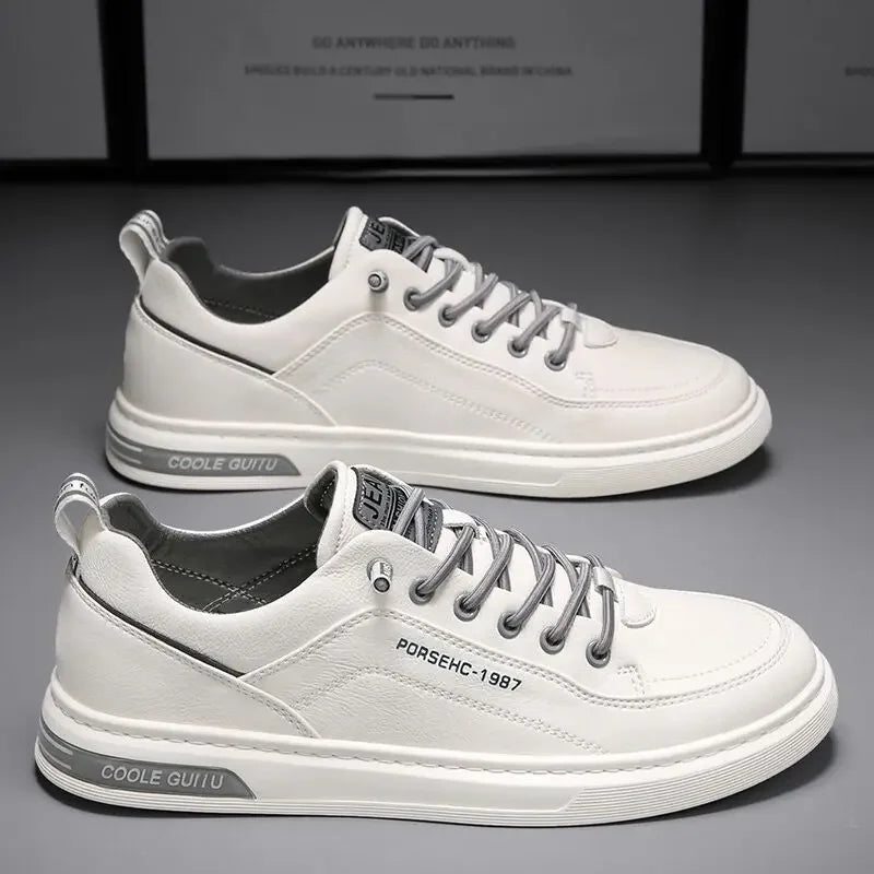 Dewitt Lancer – Classic White Casual Sneakers
