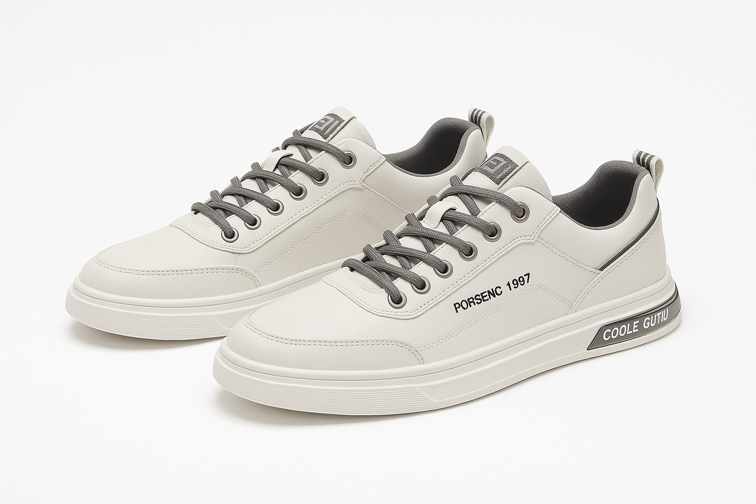 Dewitt Lancer – Classic White Casual Sneakers